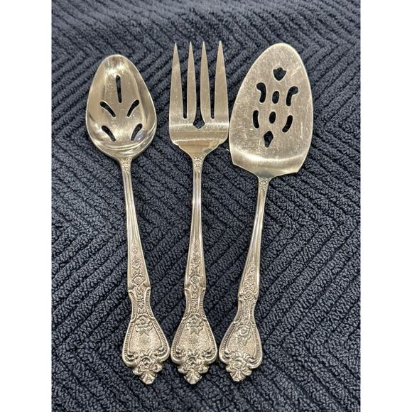 Normandie from Japan Flatware meat fork, Spoon Server,Pie Server. STAINLESS VTG - Picture 3 of 6